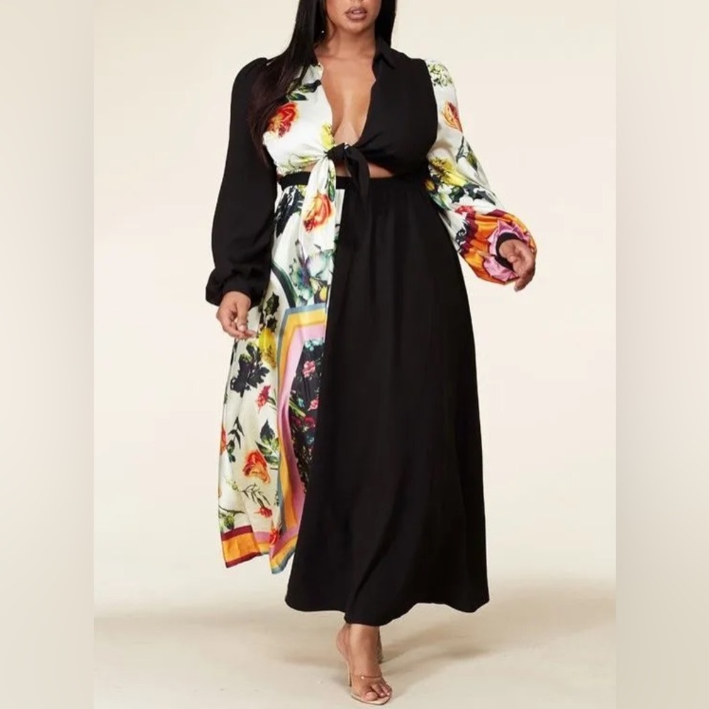 Tie Me Baby Maxi Dress